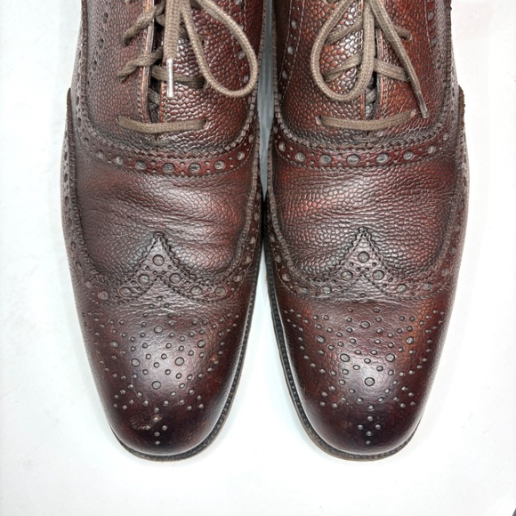Tom Ford Dark Brown Wingtip Brogue Dress Shoes | 10.5 - Picture 3 of 13